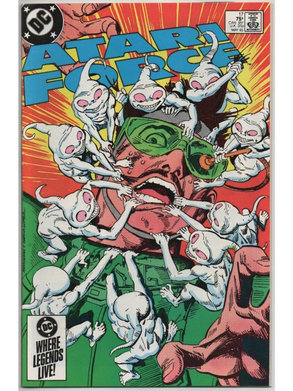 Atari Force 17 DC Comics 1985 VF 8.0 Tazlings Blackjack Morphea